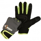 好員工YF01針織布超纖涂層黑色園藝手套